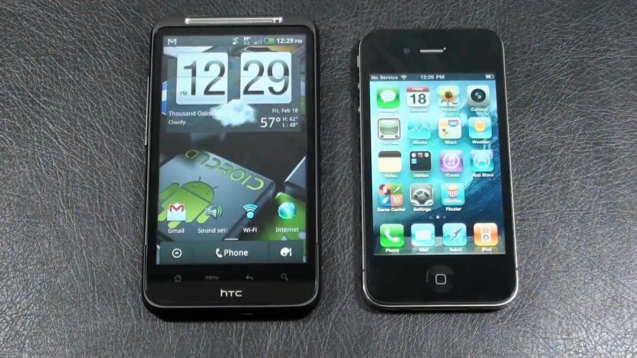 HTC Inspire 4G vs Apple iPhone 4 AT&T Face Off