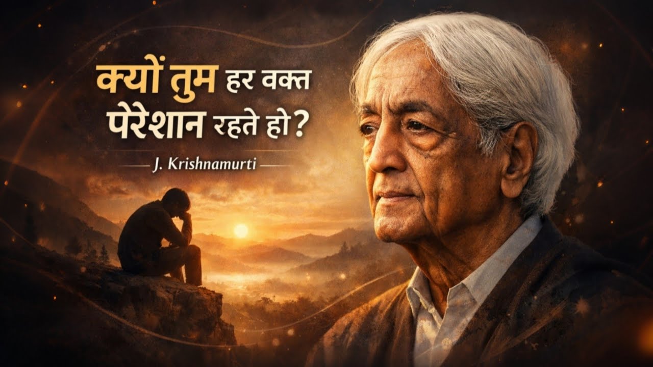 Why Your Mind Never Feels Calm — A Teaching by Jiddu Krishnamurti