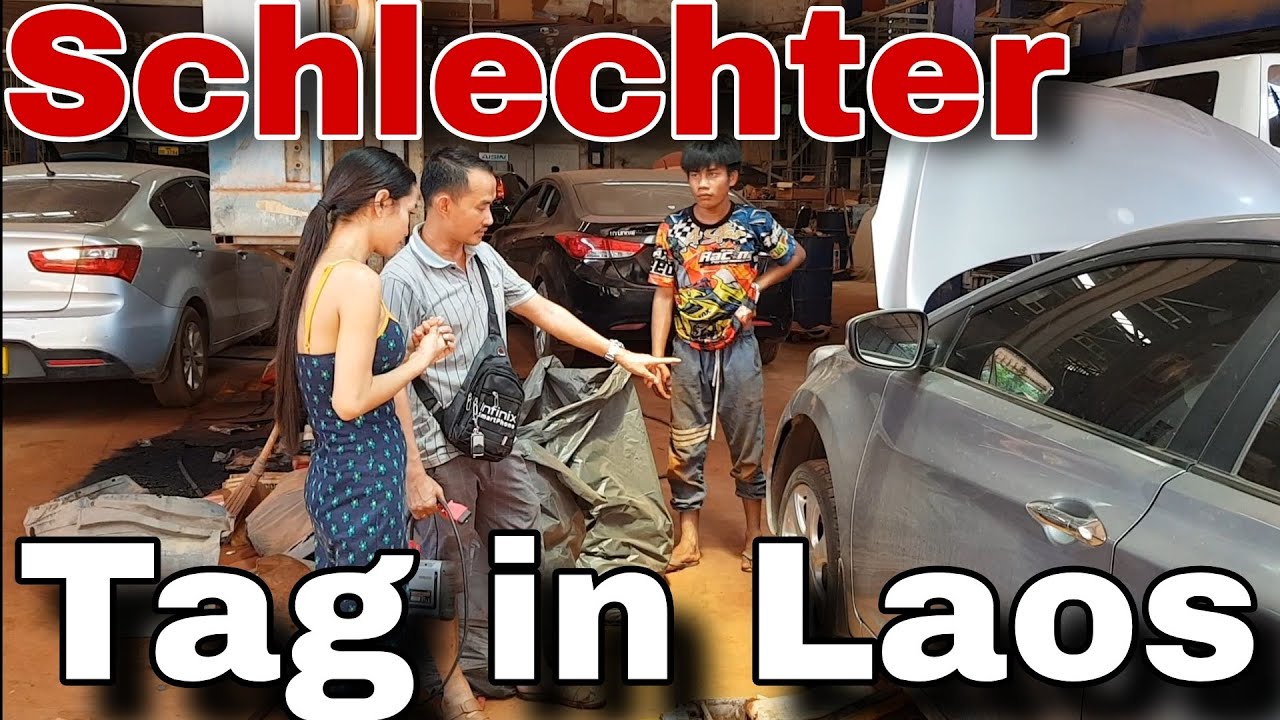 Böser Tag in Laos und dann noch mit dem Auto in die Werkstatt