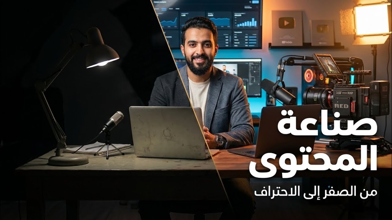 دليل شامل لصناعة المحتوى من الصفر حتى الاحتراف