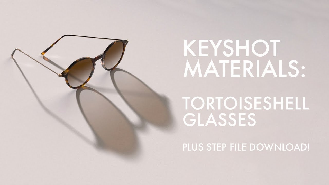 Keyshot Material: Tortoiseshell Glasses