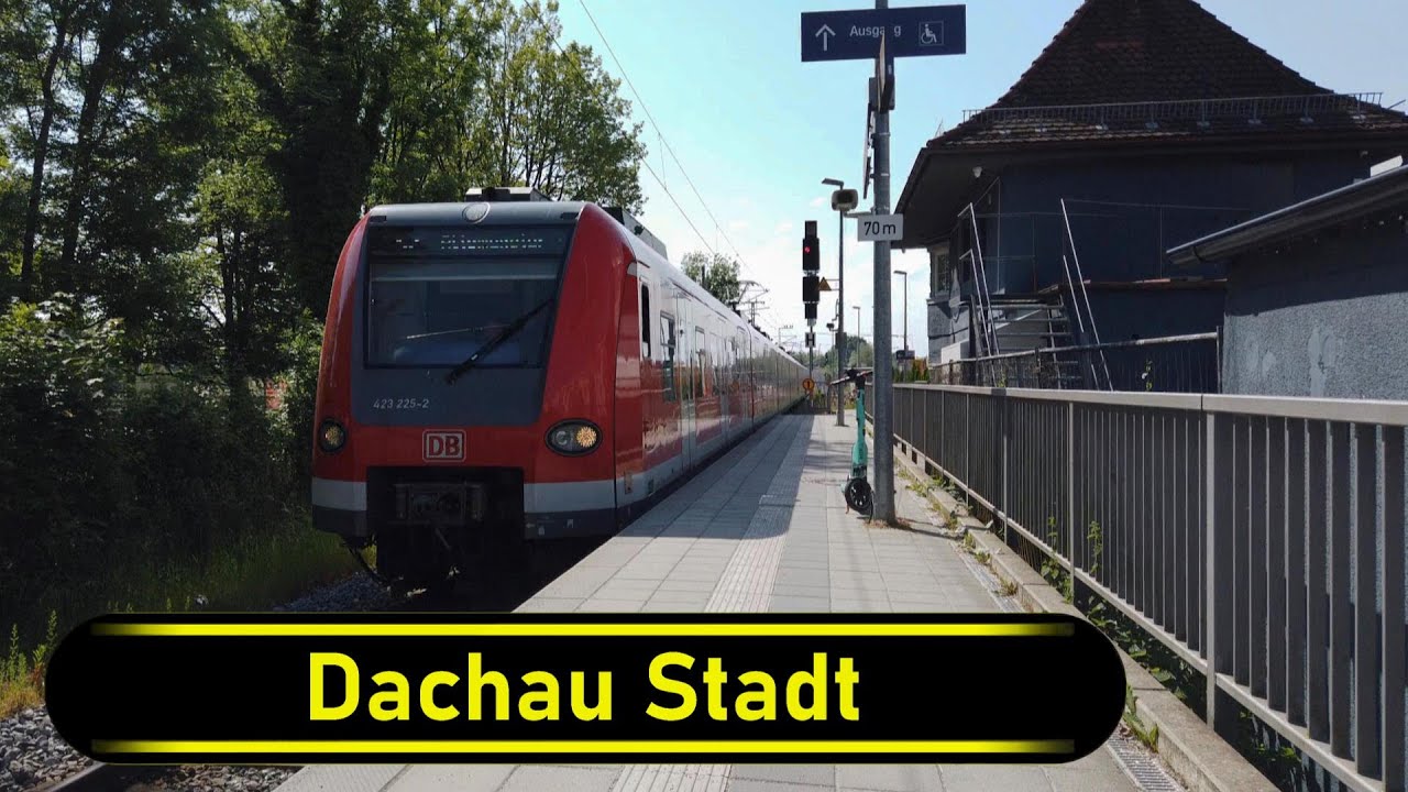 S-Bahn Station Dachau Stadt - Munich 🇩🇪 - Walkthrough 🚶