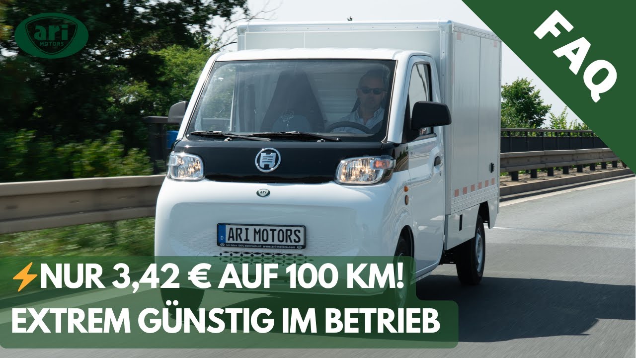 🚚 Nur 3,42 &euro; auf 100 km? Der ARI 458 Pro zeigt, wie g&uuml;nstig Elektromobilit&auml;t sein kann