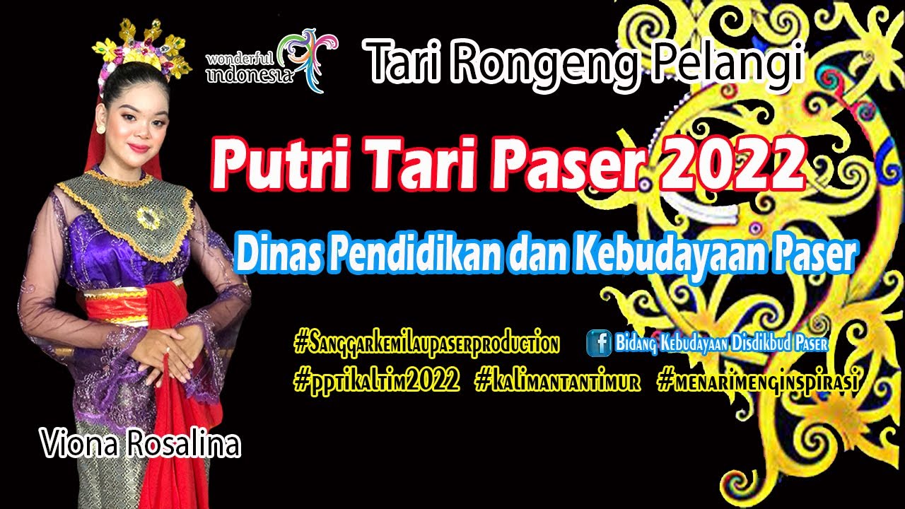 TARI RONGGENG PELANGI - PUTRI TARI PASER Viona Rosalina