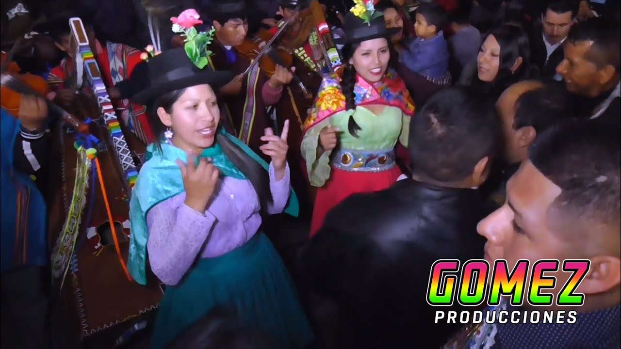 TORIL CON CRISTALINA DE HUANQUISPA Y AMOROSITA DE UMAMARCA EN SANTIAGO DE YAURECC - ARPA Y VIOLIN