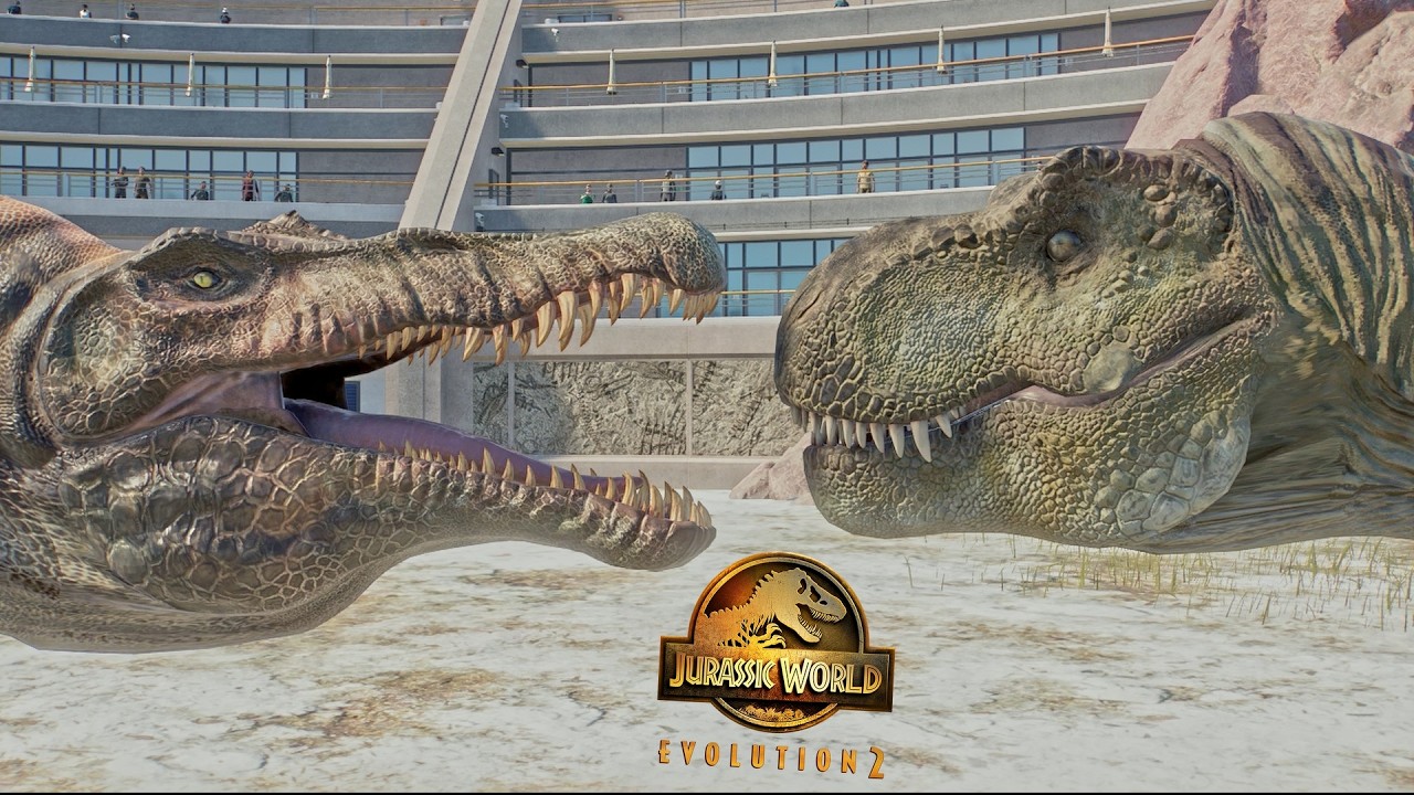 Rebirth T.Rex VS Rebirth Spinosaurus &ndash; Can The Rebirth T.Rex Survive? | JWE2