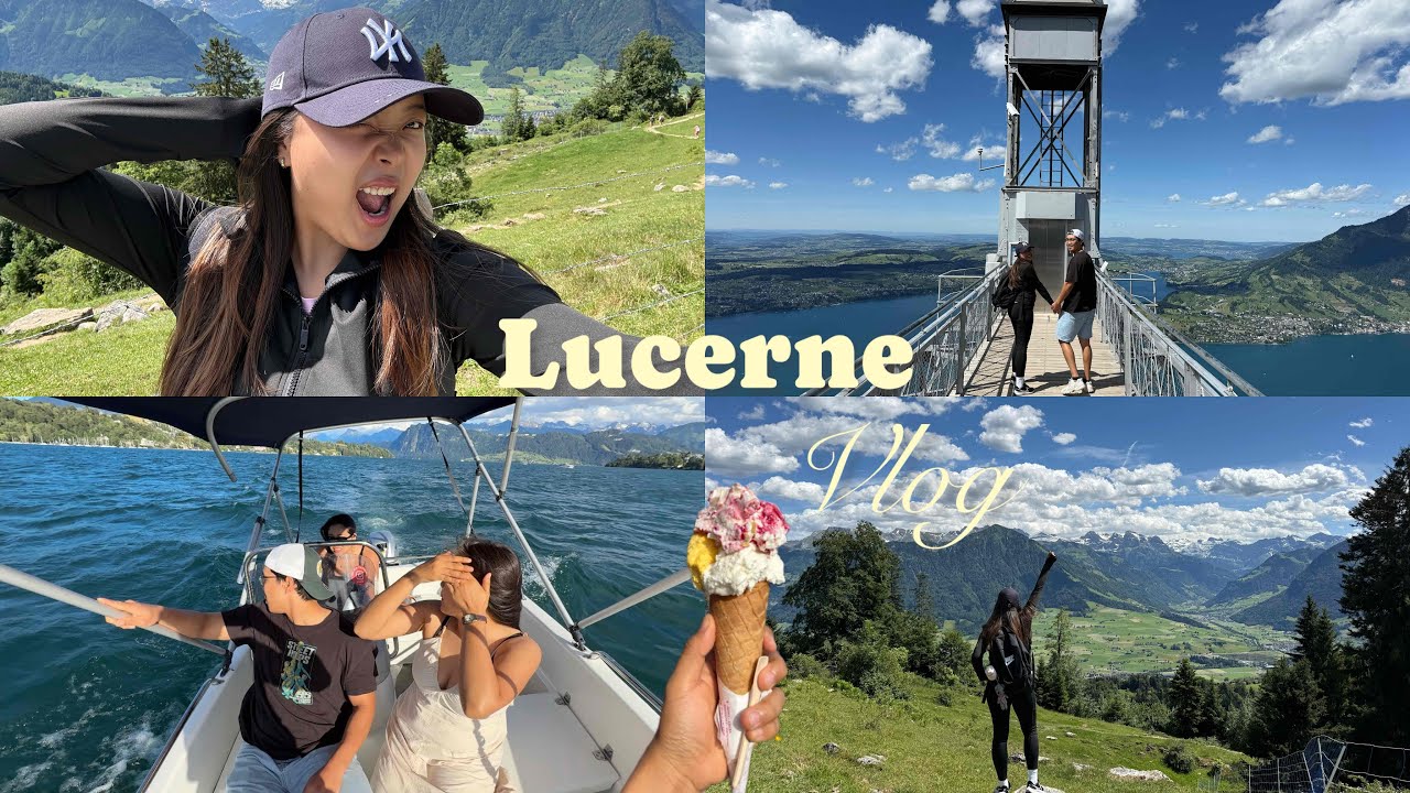 Lucerne vlog | hiking,boating,unboxing Skincare,slow life,nature