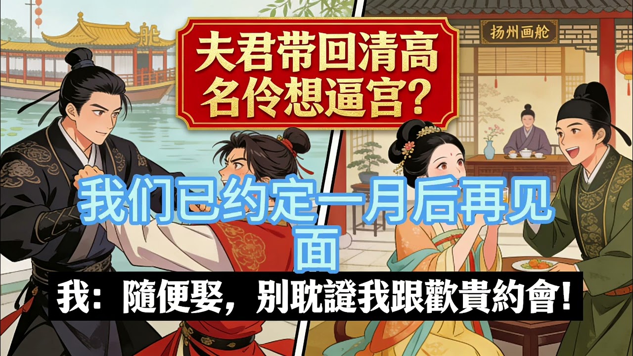【完結】-夫君為名伶魂不守舍，卻不知我隨手救的男人竟是當朝權貴「夫人，我的名分呢？」夫君忙著追愛，我卻在後院被小護院壁咚了#電影 #故事分享 #故事頻道 #人生感悟 #家族恩怨 #audiobook