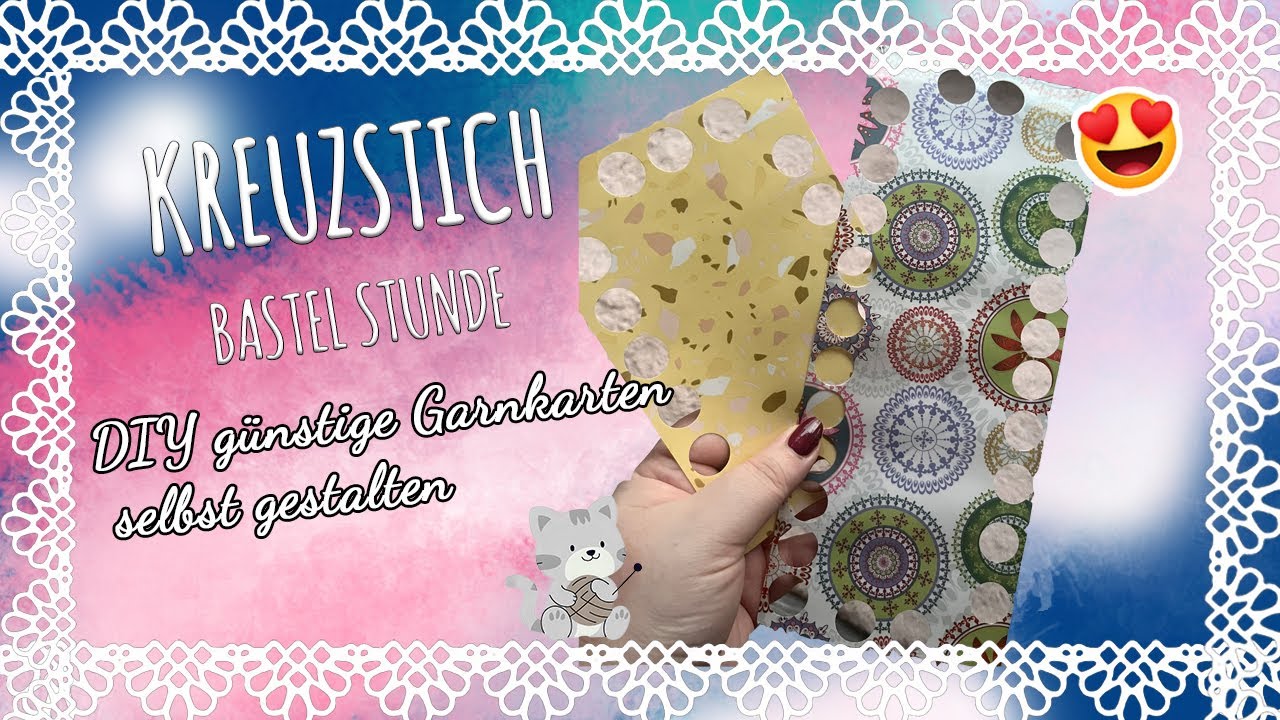 DIY günstige Garnkarten selbst erstellen & gestalten 😍😊 nie wieder Garnhalter kaufen ❤️