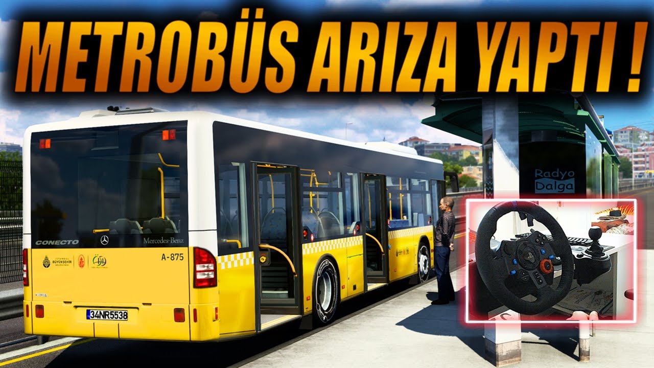 METROBÜS ARIZA YAPTI !!! ÖLÜM BELEDİYECİLİK !!! ETS 2 MOD 1.43 [ Logitech G29 ]