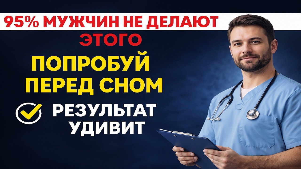 Мужчинам 50–70: 60 секунд перед сном, которые возвращают энергию, сон и мужскую силу