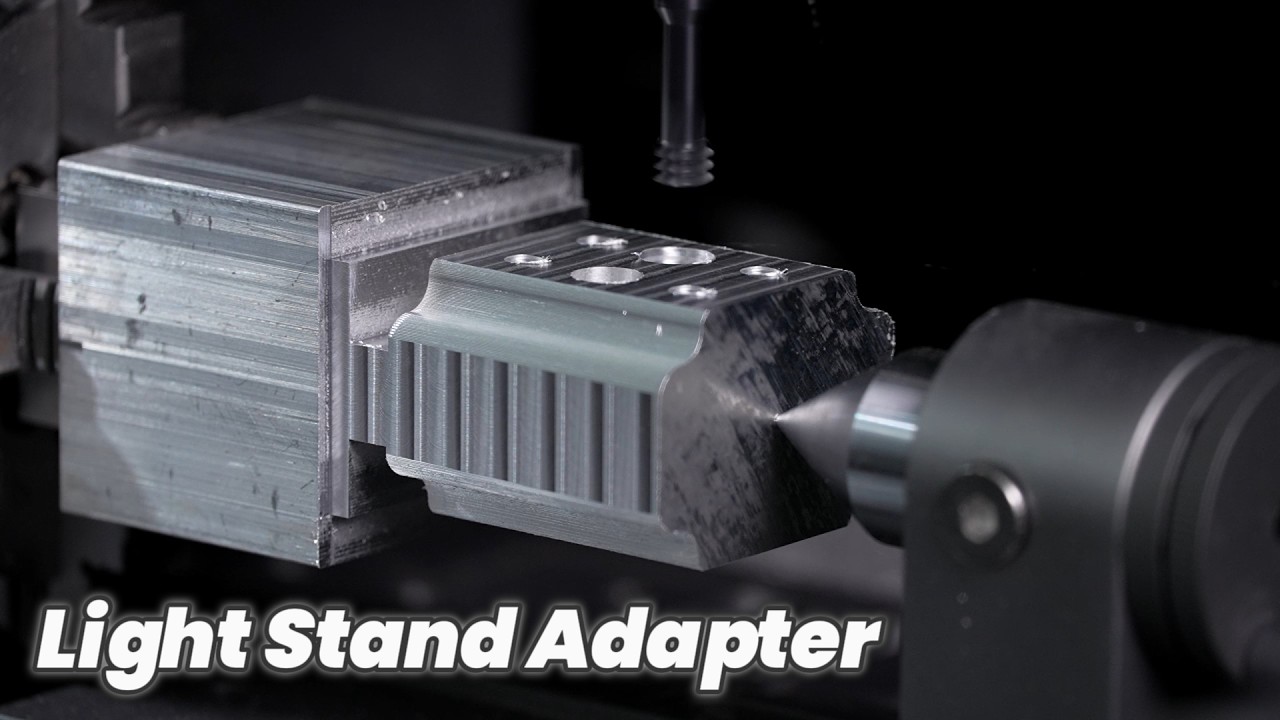 4-Axis Thread Milling: Machining a Light Stand Adapter