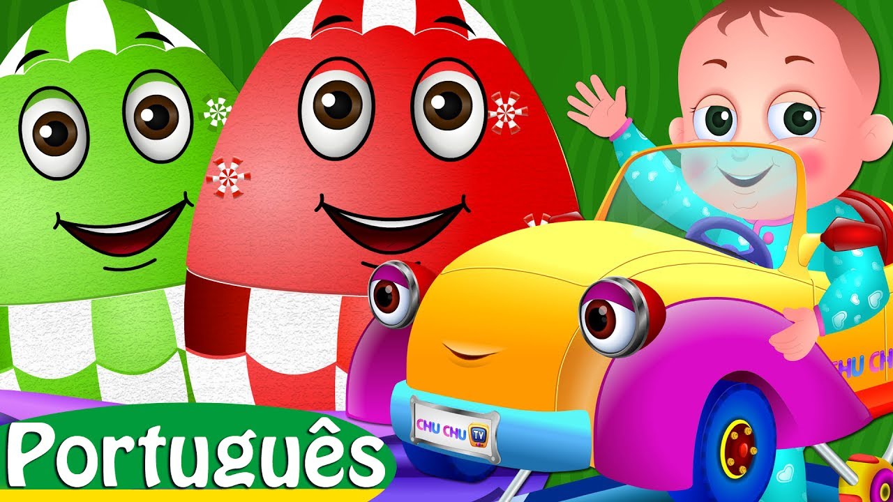 Veículos para Crianças (Learn Baby Vehicles) | Carrinho de bebê & Mais | ChuChu TV Ovos de Surpresa