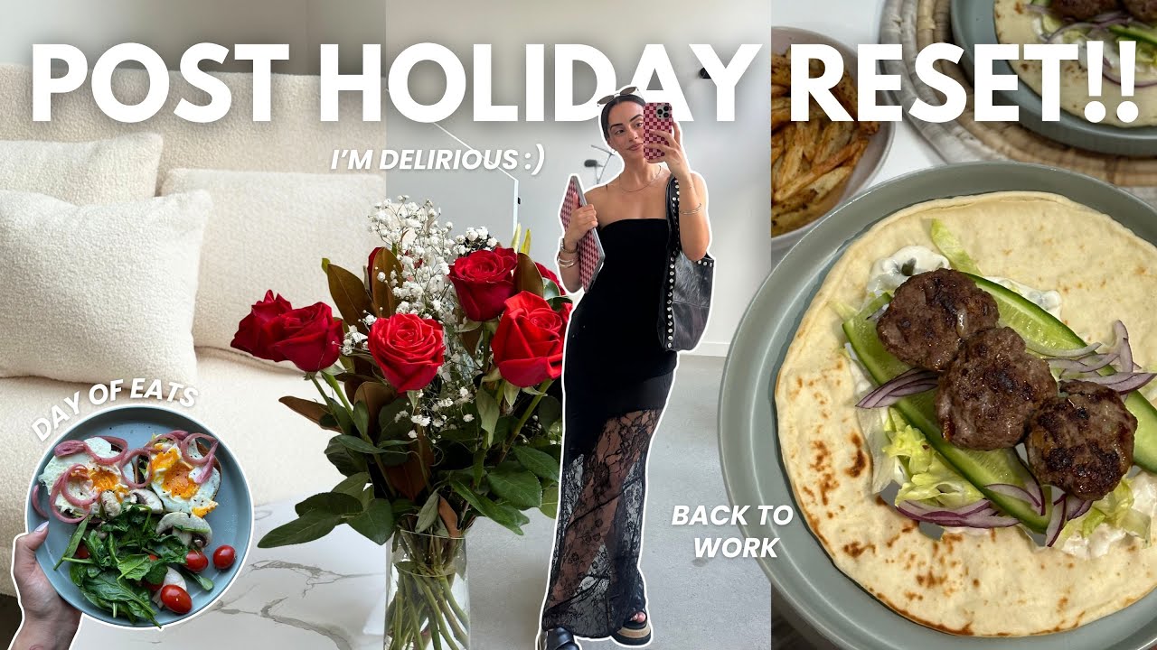 let's get my sh*t together post holiday + day of eats!! (daily vlog)