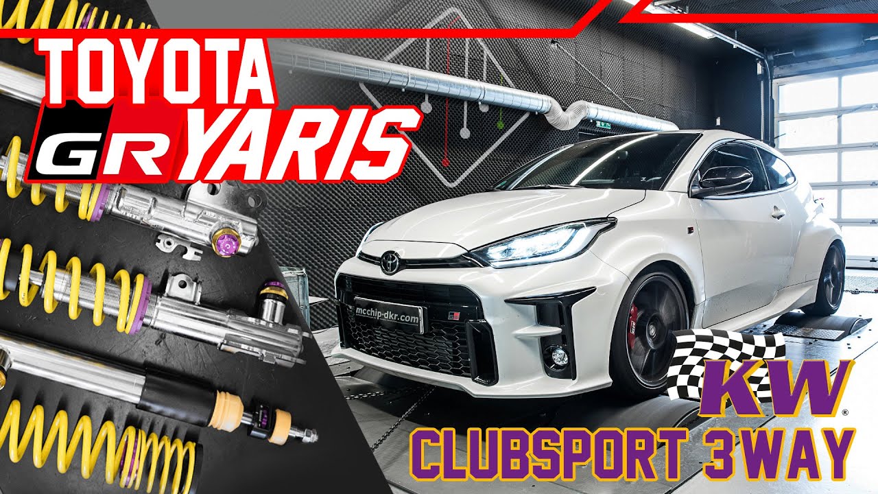 Toyota GR Yaris | KW Clubsport 3-Fach Fahrwerk + Leistungsprüfstand | mcchip-dkr