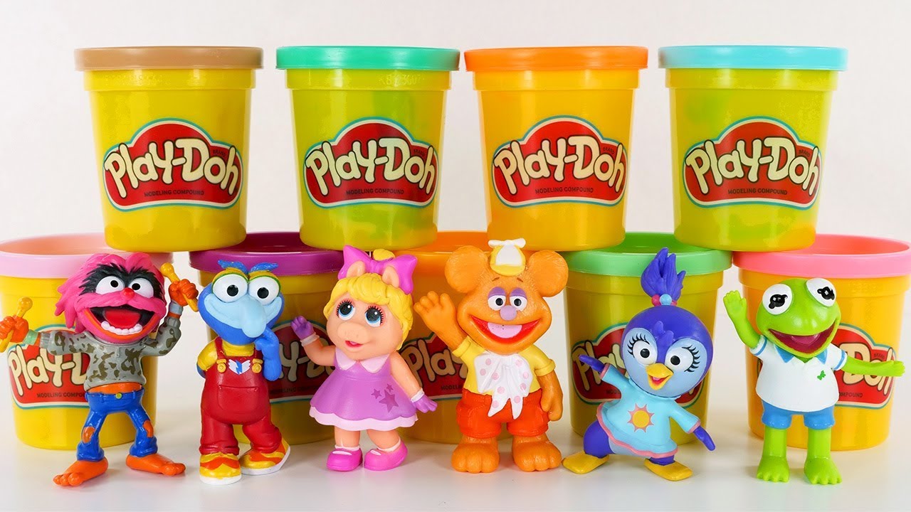 Play Doh Foods for Piggy and Fozzie Bear Making Their Favorite Foods by The Amy Jo Show DCTC