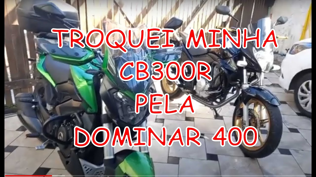 Troquei minha CB300r numa Dominar 400. Comparativo das duas.