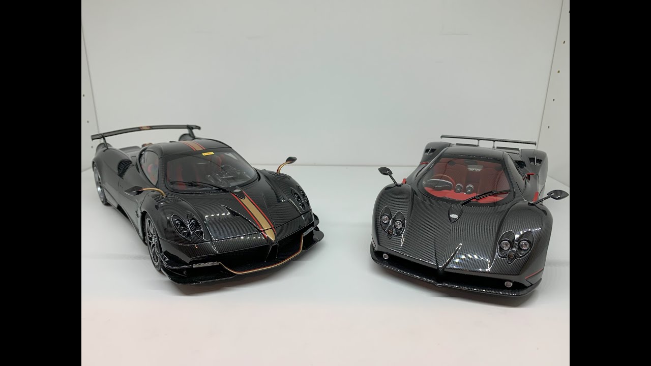 LCD Pagani Huayra BC Roadster  vs Almost Real Pagani F