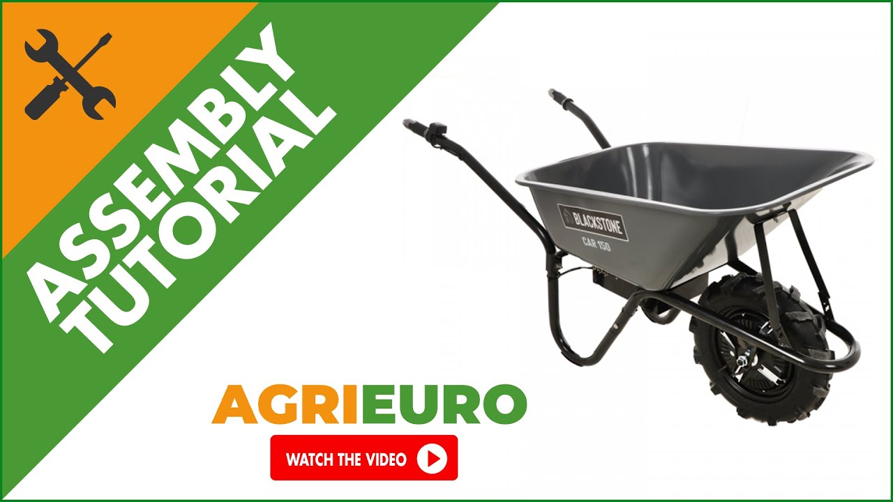 BlackStone CAR 150-M80 Electric Wheelbarrow - 24Ah/12V Battery - Assembly tutorial