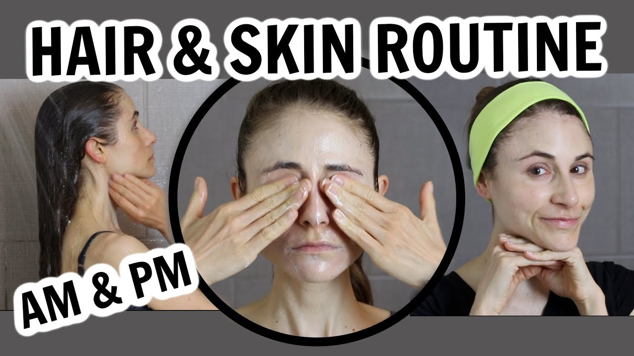 DERMATOLOGIST'S HAIR & SKIN CARE ROUTINE (AM & PM)| DR DRAY