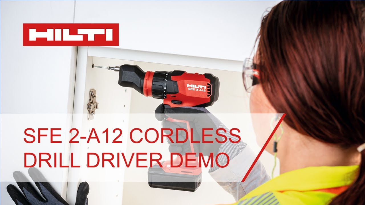Hilti SFE 2-A12 cordless drill driver demo