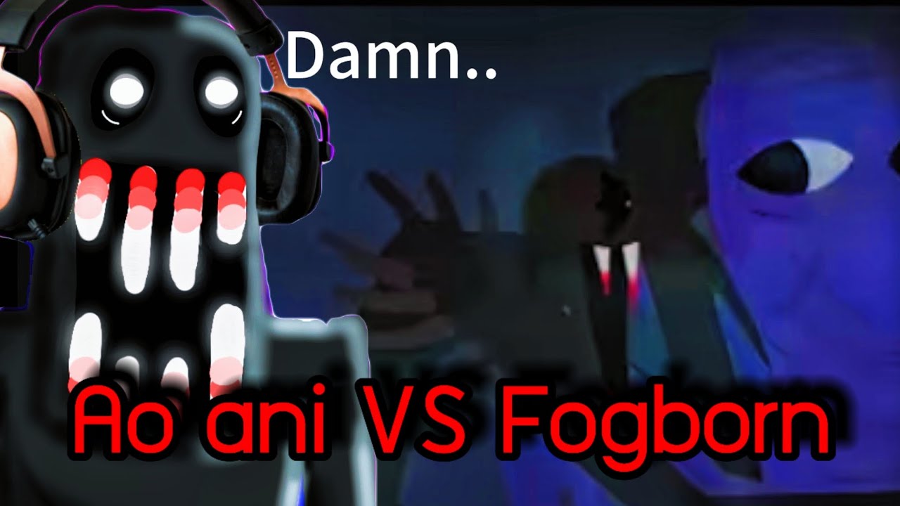 Ao oni VS fogborn[Epic battle]MFTF reacting credit by: @Trevorthesirenhead #viralvideo#edit#react 