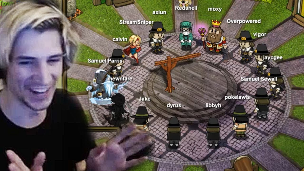 xQc Plays TOWN OF SALEM with Moxy, Calvin, Dyrus, Erobb, Poke, Jaycegee and others! | Part 1