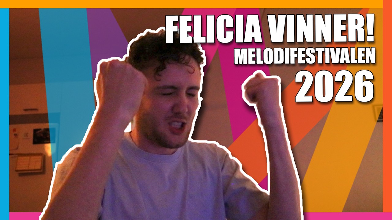 REAGERAR när FELICIA vinner MELODIFESTIVALEN 2026!