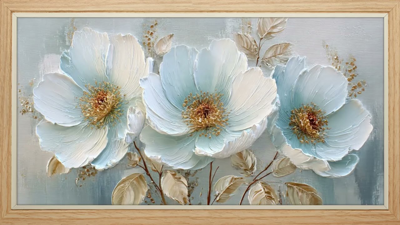 Quiet Winter Bloom | 4K ultra-detailed inspired by elegant relief floral art
