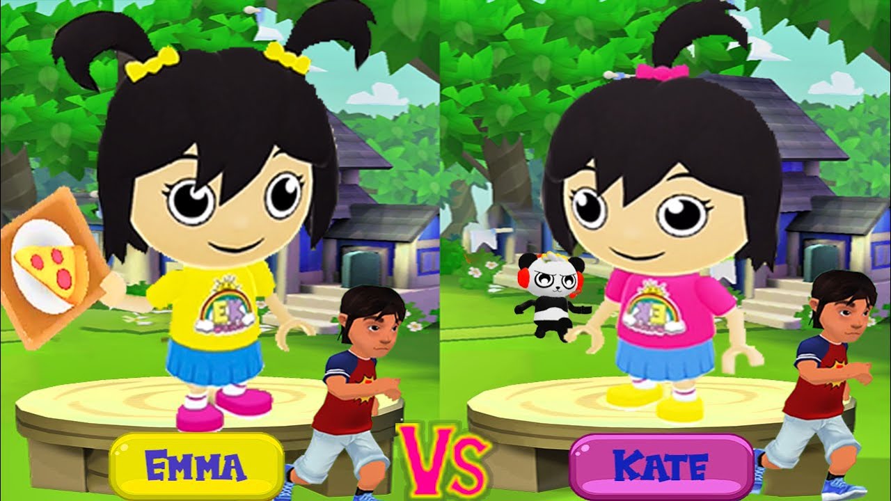 Tag with Ryan's Twin Sisters - Emma vs Kate New Summer Characters Unlocked - Run GamePlay