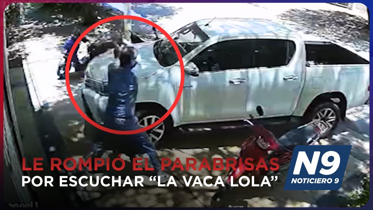 Le ROMPIÓ EL PARABRISAS Por Escuchar “LA VACA LOLA”