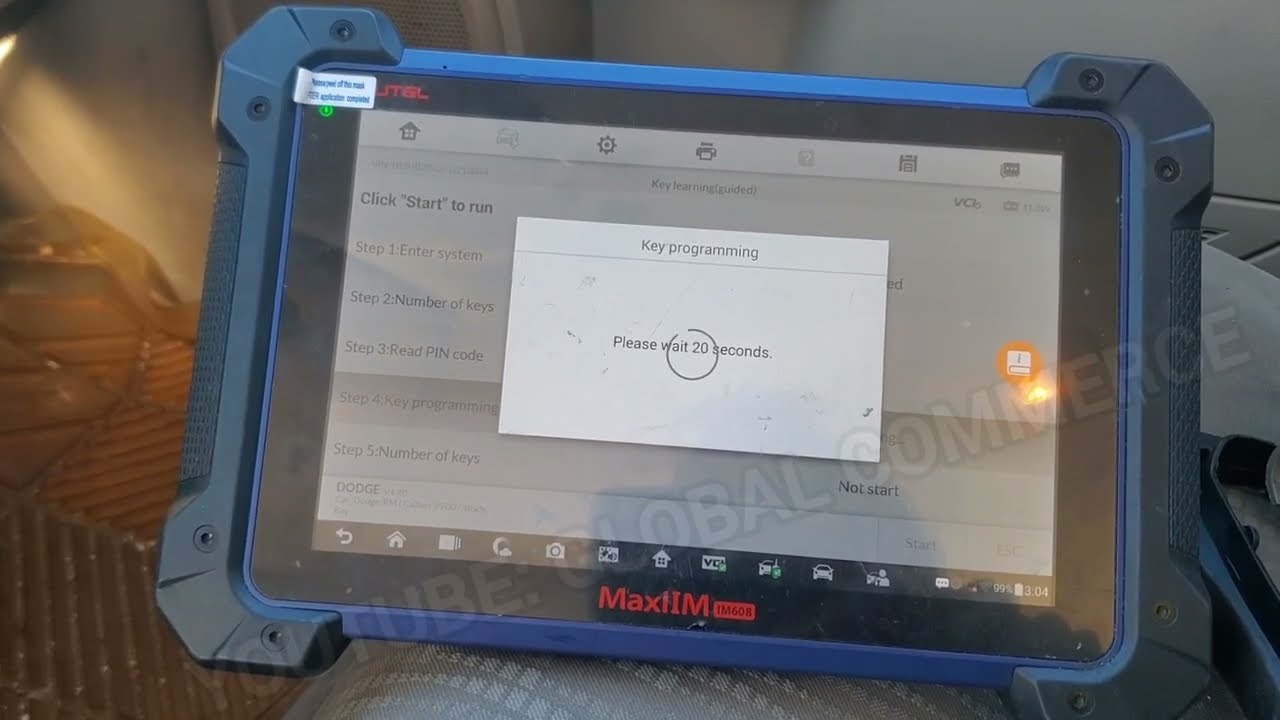 Dodge Caliber P0513 Invalid SKIM Key! All keys lost! with Autel IM608 EASY!