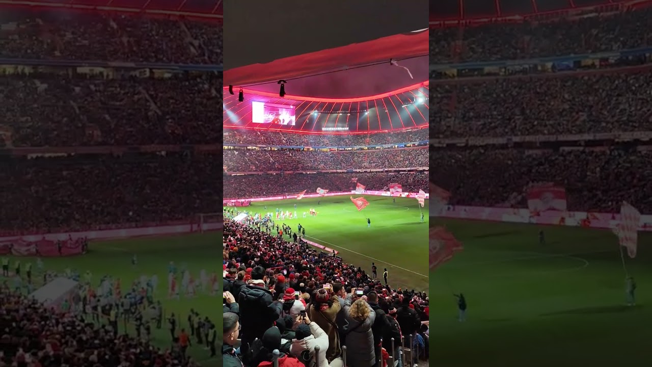 BEIDE MANNSCHAFTEN LAUFEN EIN 