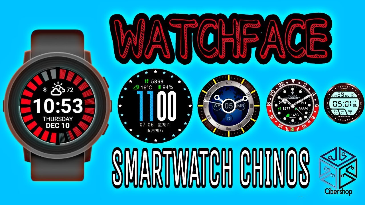 Watchfaces En Tu Smartwatch CHINO Sin programas//En ESPA&Ntilde;OL 2018!!