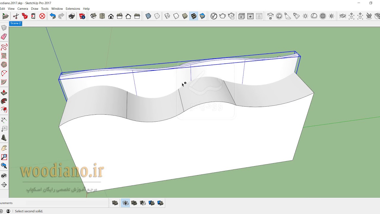 آموزش solid tools اسکچاپ: گزینه Intersect