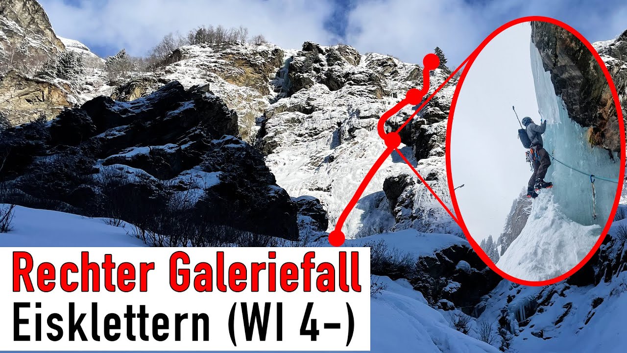 Eisklettern - Rechter Galeriefall (rechte Variante) im Pitztal - feat. @AlpineFex