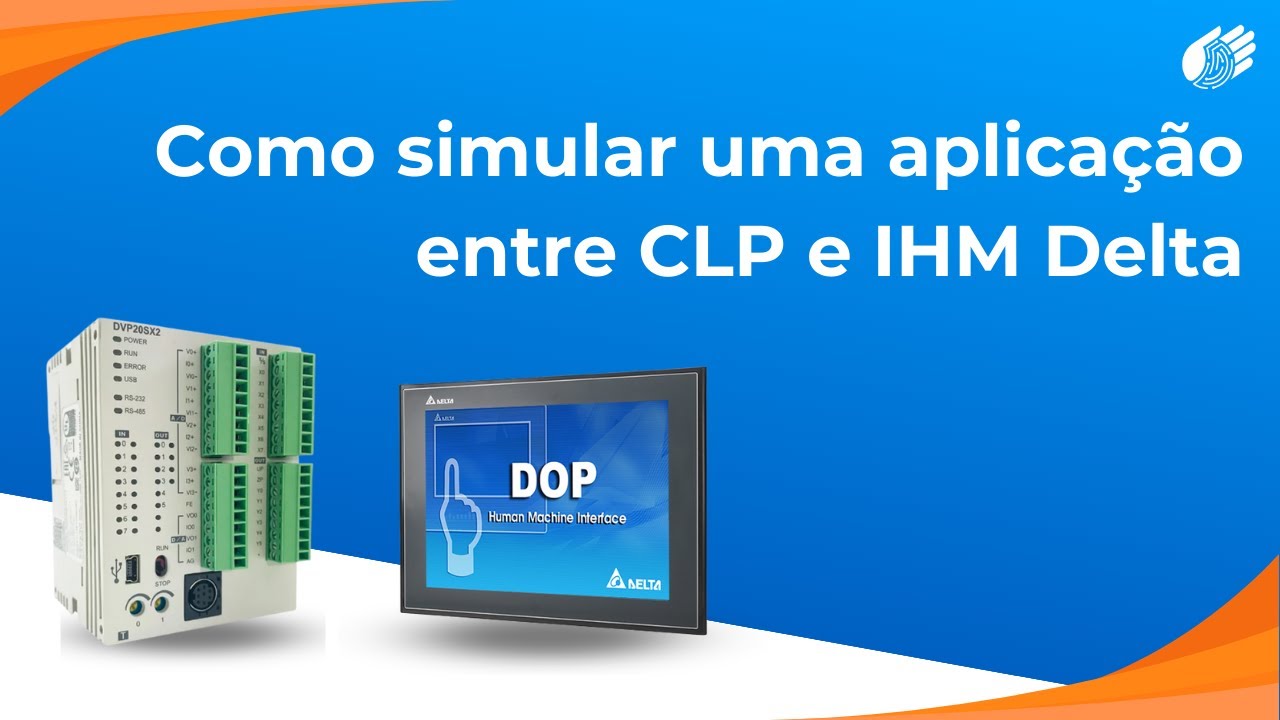 Como simular uma aplicação entre CLP e IHM Delta