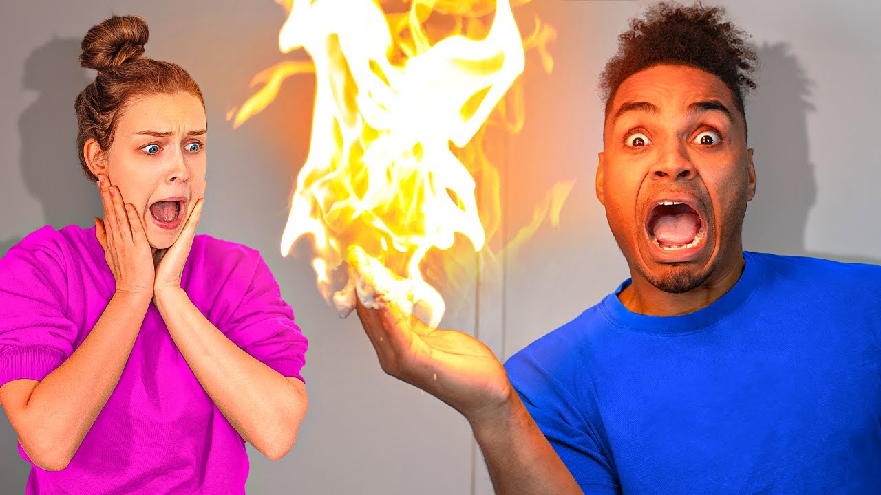 MEINE HAND BRENNT 🔥 Gef&auml;hrliche Tiktok Experimente 😳🧯(ft. Theresa)