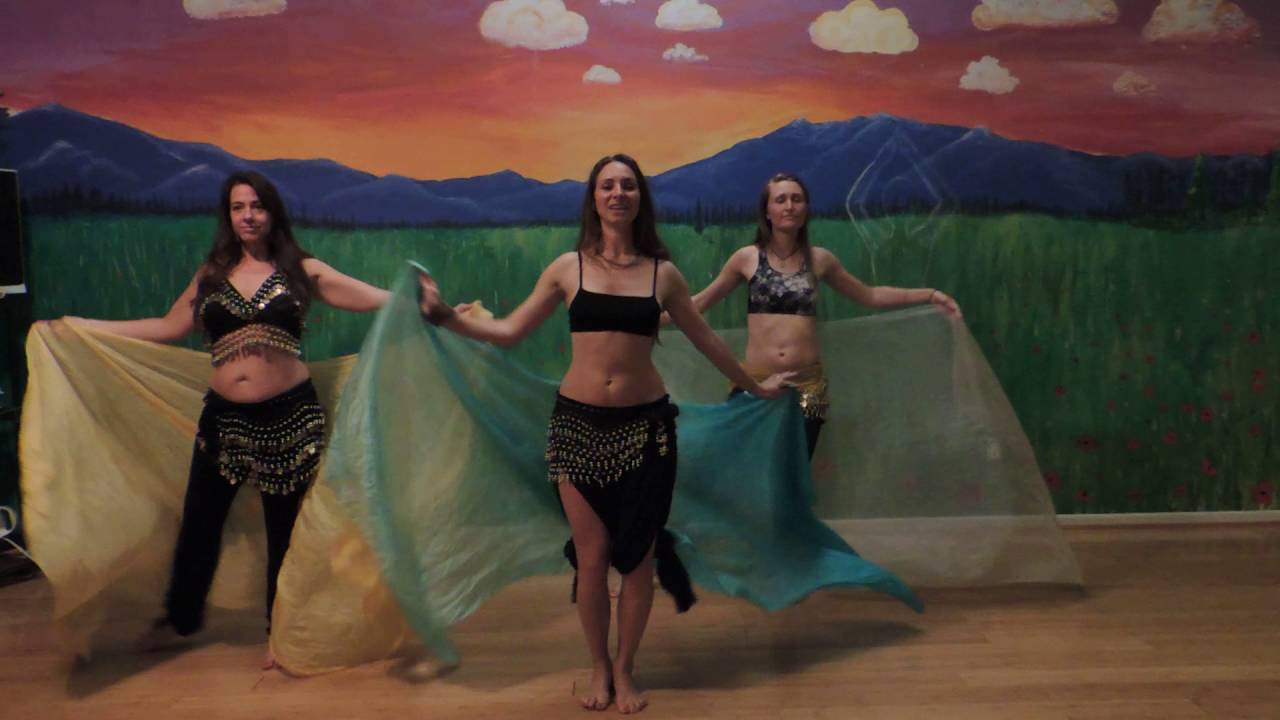 Belly Dance Veil workout and lesson