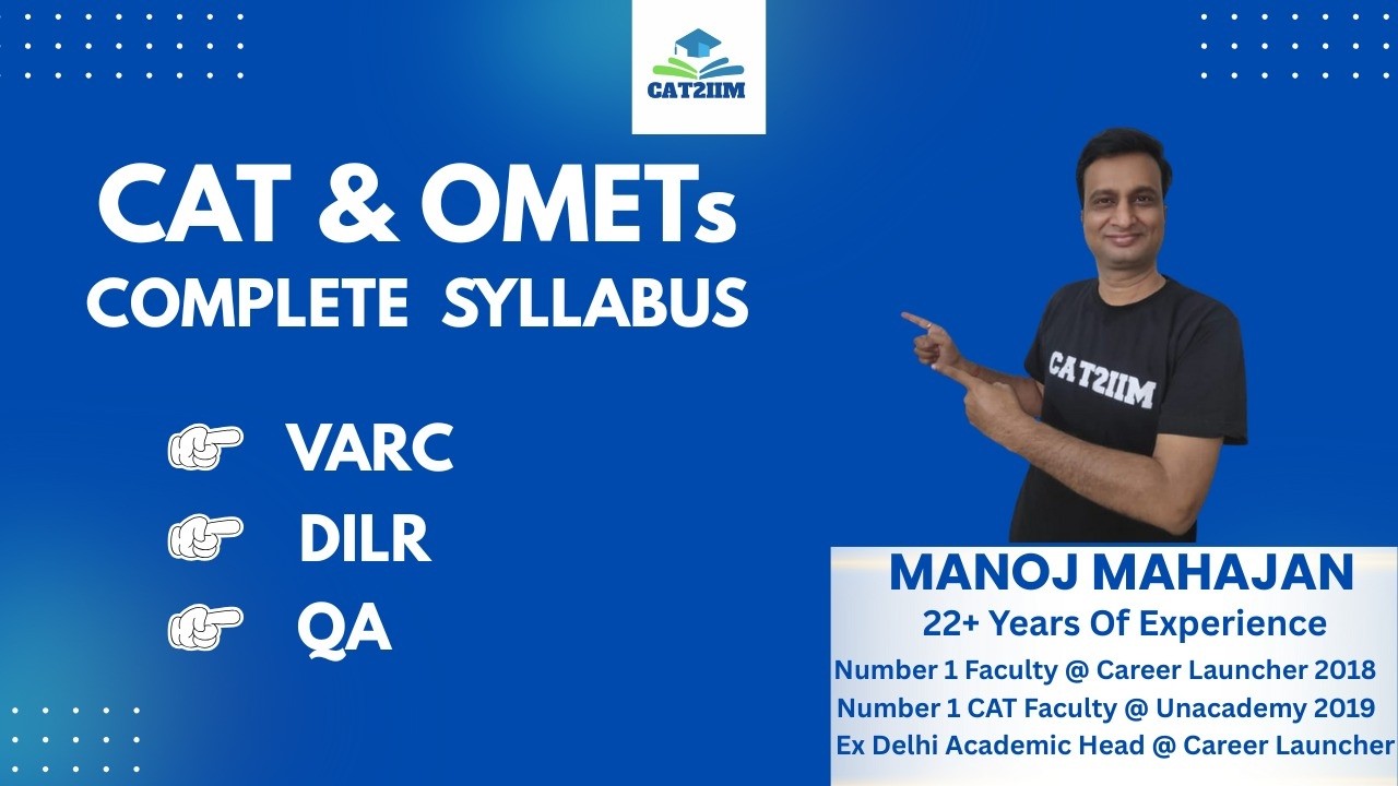 CAT Complete Syllabus |CAT Syllabus for MBA | CAT Syllabus 2026 |CAT  Syllabus |CAT & OMETs Syllabus