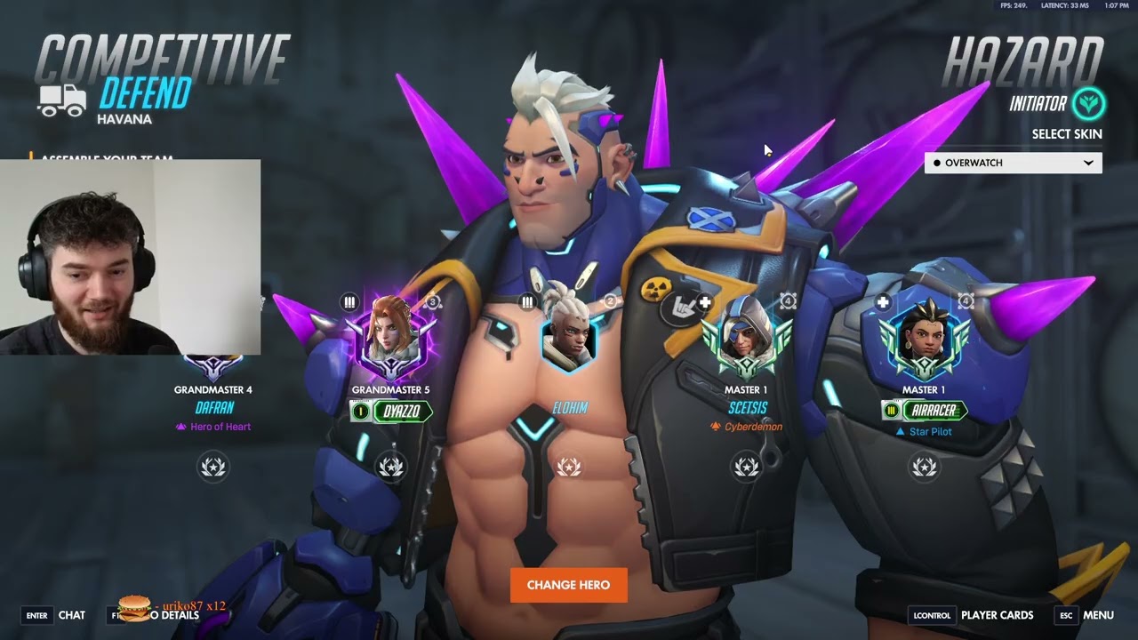 DAFRAN INSANE HAZARD - OVERWATCH  SEASON 1 TOP 500