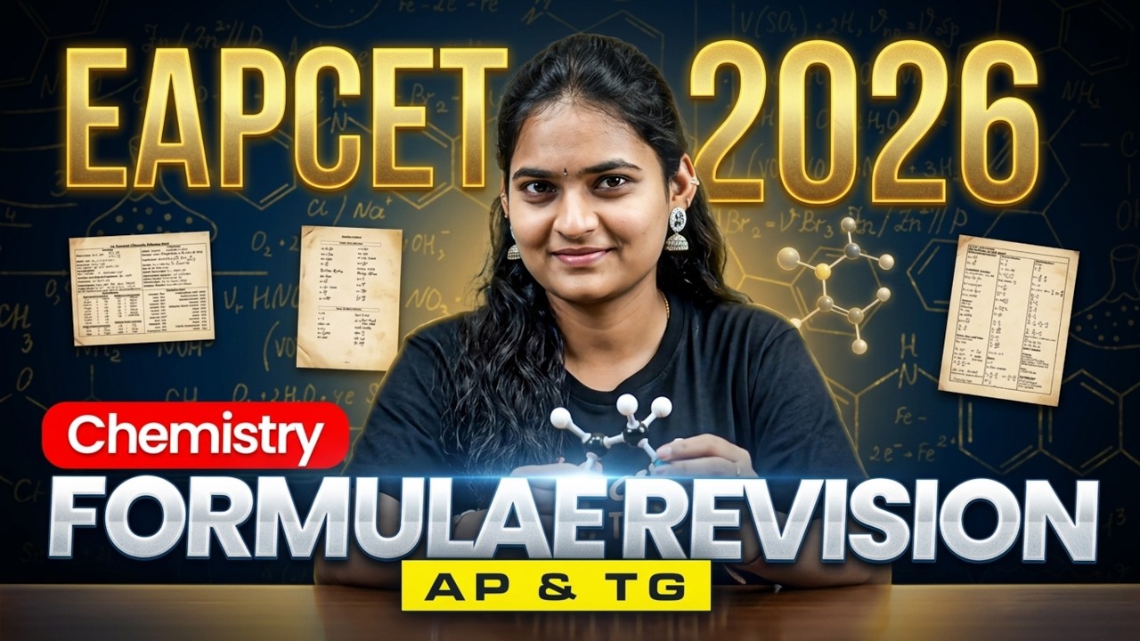 EAMCET 2026 Chemistry Formulae Revision | AP & TG | Vedantu Telugu