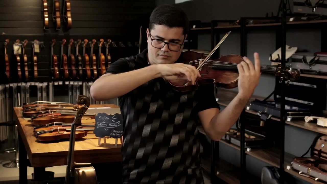 Violino Feito À Mão 4/4 Modelo Strad Orquezz