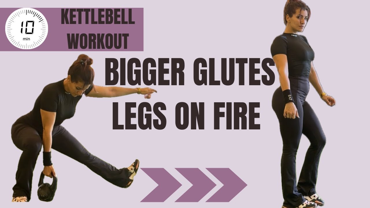 10-Min Kettlebell Leg Day 🔥 | Glutes, Quads & Hamstrings