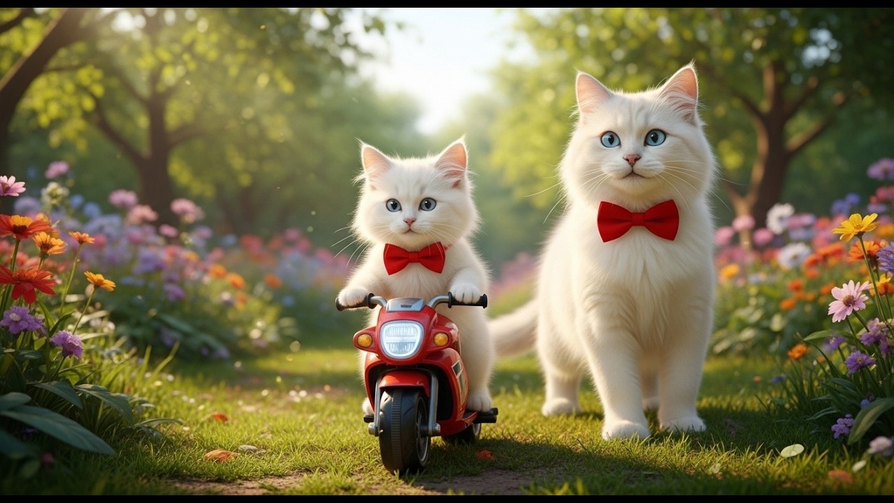 Kitten and Mama From Selling Strawberry 🍓Juice to Buying a Dream Motorbike! 🏍️😭| Heartwarming Story