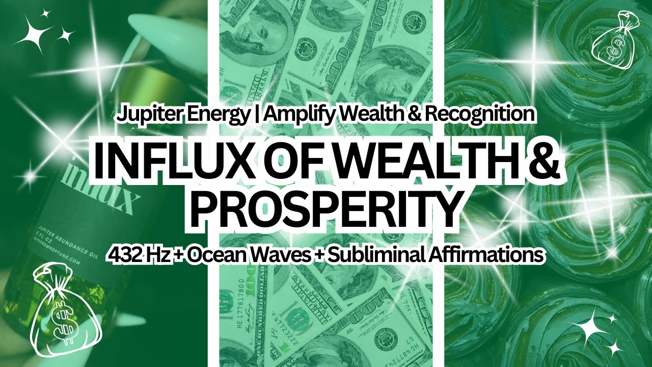 Influx of Wealth & Prosperity Subliminal | 432 Hz + Ocean Waves | Money, Success & Recognition