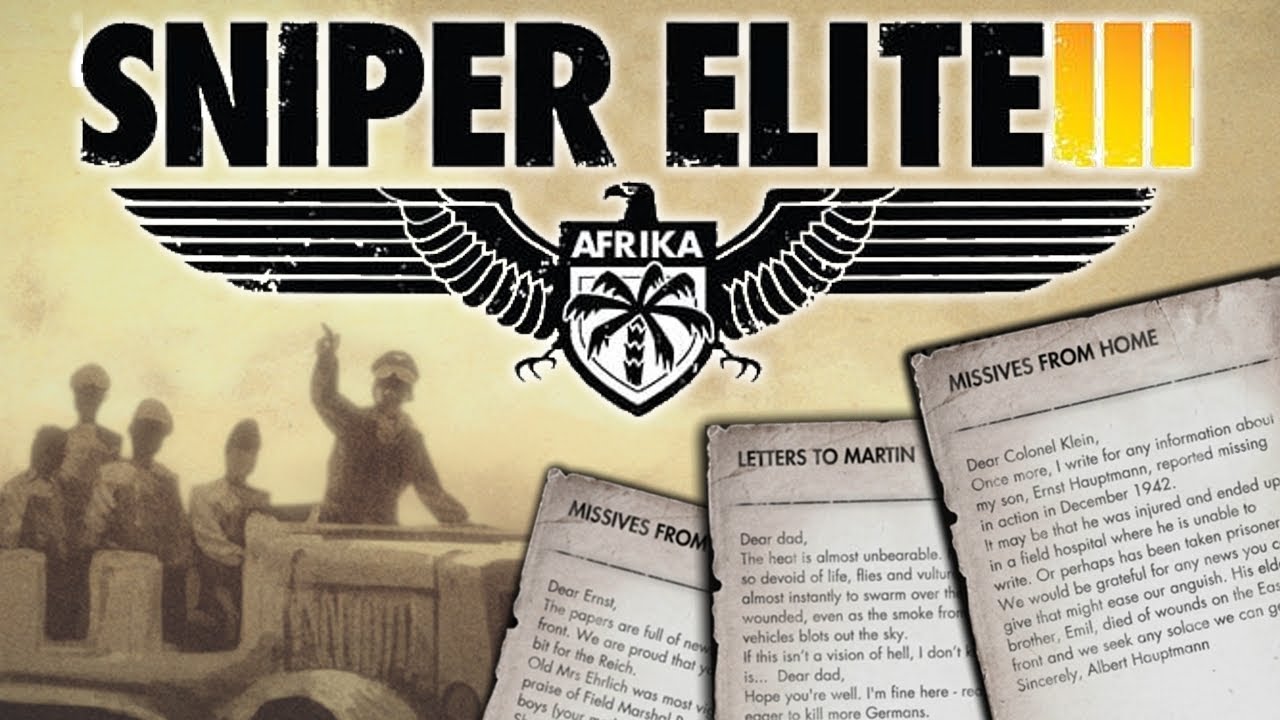 The STORY Behind Sniper Elites 3 LETTERS