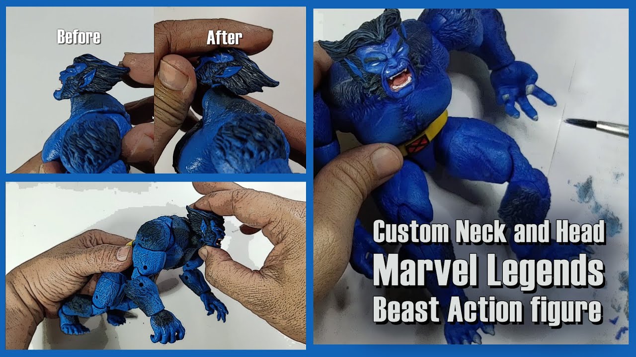 How to custom and Repaint marvel legends Beast action figure