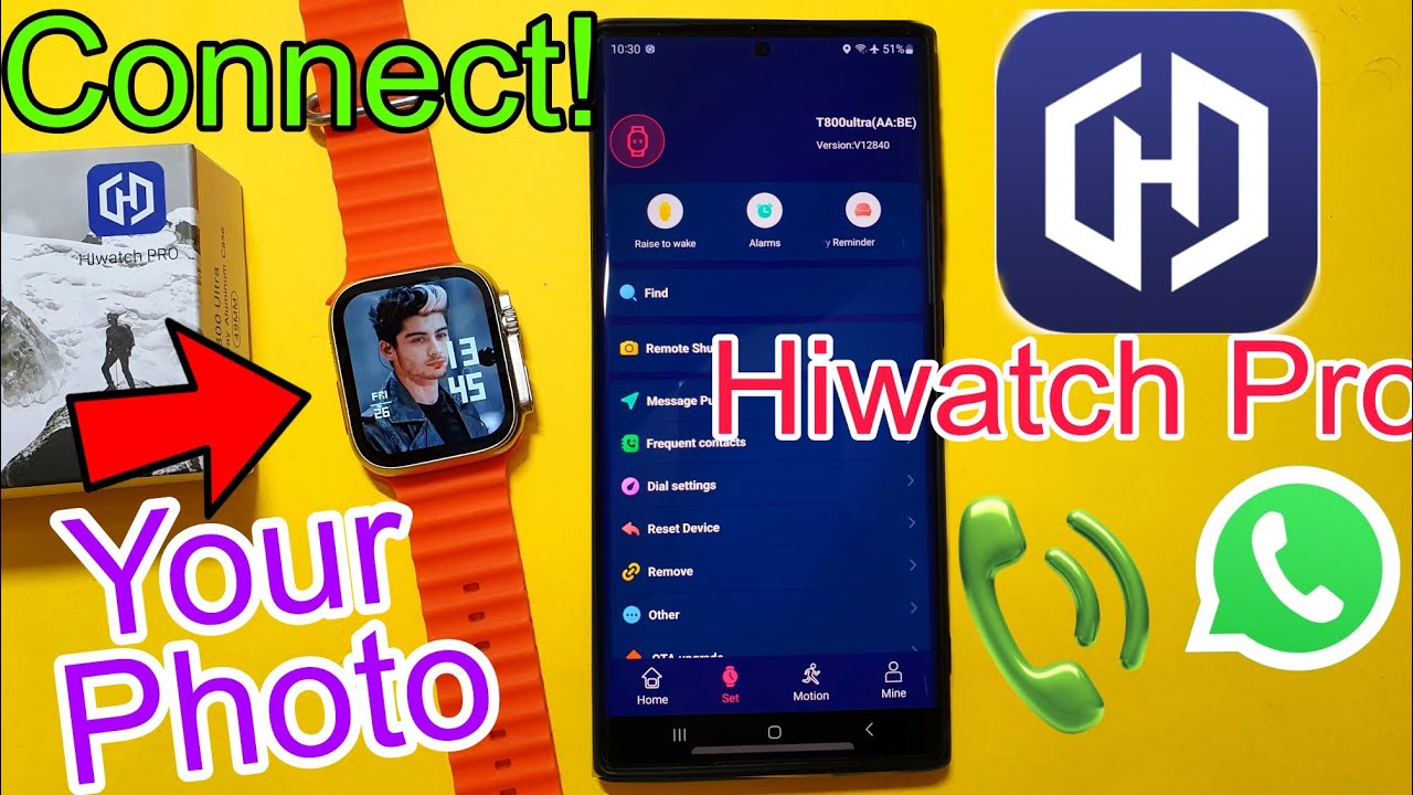 How To Connect With Hiwatch pro app | Hi Watch Pro App | Hiwatch Pro Connect to phone | Set photo