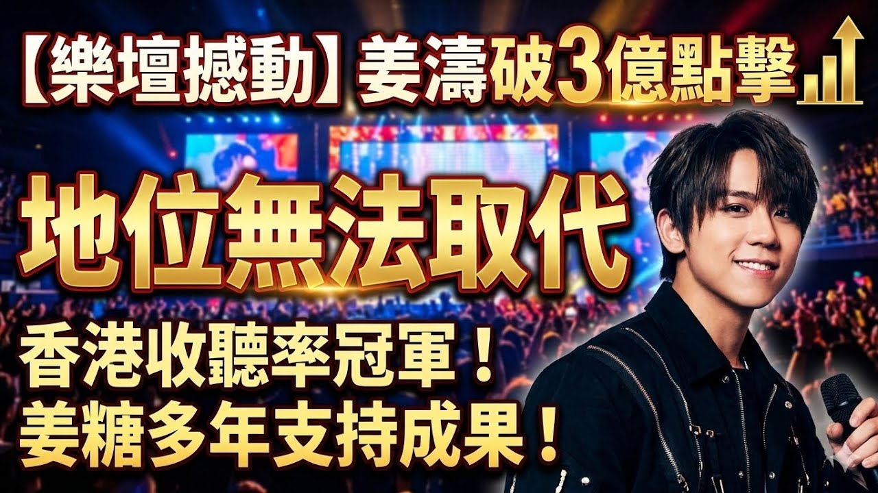 【樂壇震撼】姜濤破3億點擊！到底「姜糖」有多狂？揭秘無可取代的巨星地位！